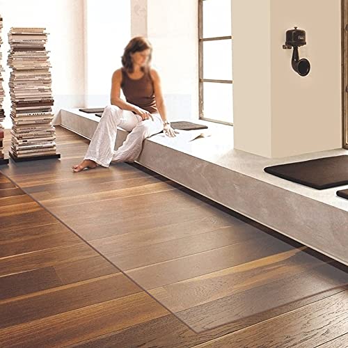 PVC Chair Floor Mat Home Office Protector for Hard Wood Floors, Carpet Protector Chair Mat, Desk Chair Mat for Carpet, Non-Slip Floor Protection Mat (100x120cm)