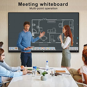 TIBURN Smart Board 75" R1-C Interactive Touchscreen Computer with Conference Camera