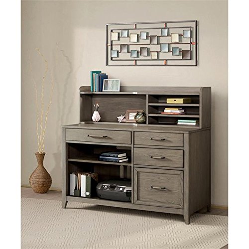 Riverside Furniture Vogue 48" Hutch in Gray Wash