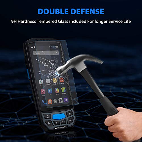 Android Barcode Scanner MUNBYN Rugged Handheld Mobile Terminal with 1D Honeywell Laser Reader, Touch Screen, Camera, Wireless 4G WiFi GPS BT for Delivery Shipping Warehouse Retail Inventory Management