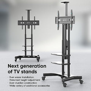 ONKRON Motorized TV Stand for 50" - 86" TVs up to 200 lbs - Adjustable Height - VESA 800x500 - Black