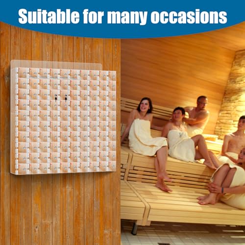QUARPAL Acrylic Clear Cell Phone Locker Storage Box with Door Locks - Wall Mounted (100)