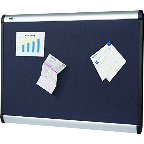 Quartet Prestige Plus Magnetic Fabric Bulletin Board, 4 x 3 Feet, Aluminum Finish Frame, One Board per Order (MB544A)