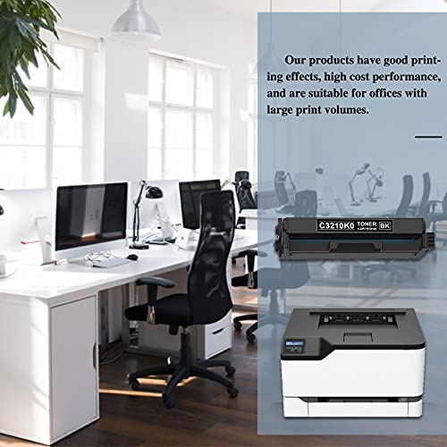 Compatible 2 Pack Black C3224 C3210K0 Remanufactured Toner Cartridge Replacement for Lexmark C3224dw C3326dw MC3224dwe MC3224adwe MC3326adwe Series Printer