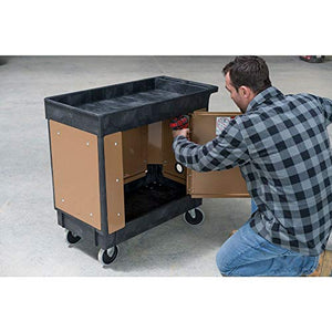 KNAACK Portable Utility Cart Security Paneling - Heavy-Duty Steel, 16-Gauge - 2.5 x 2.5 x 5.5 in