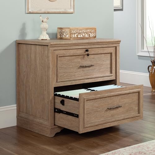 Sauder Rollingwood Lateral File Cabinet, Brushed Oak Finish, 31.5" x 20.0" x 29.76