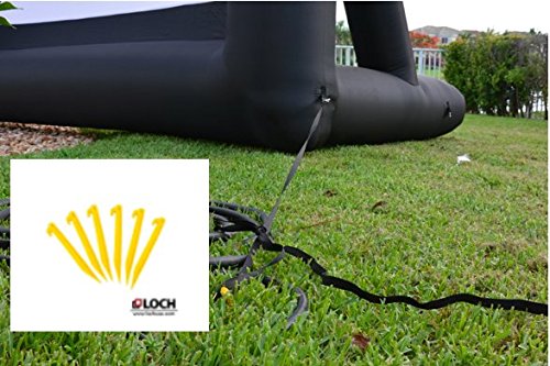 25Ft Inflatable Front and Rear Projection Portable Movie Screen Blow up Outdoor IWS200 Diagonal Total (View Area 200" ; 16:9) Projection Screen: Blower, Bag, Ropes, Stakes.