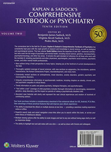 Kaplan and Sadock's Comprehensive Textbook of Psychiatry (2 Volume Set)