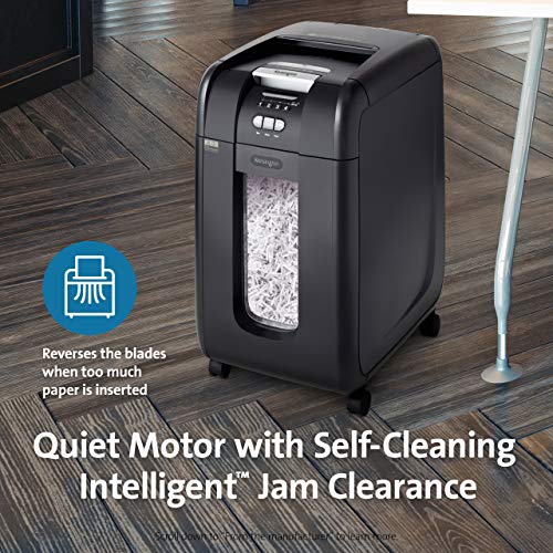 Kensington Shredder - OfficeAssist A3000 Auto-Feed Anti-Jam P4 300 Sheet Crosscut Shredder (K52080AM)