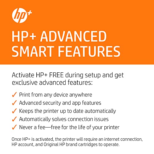 HP OfficeJet Pro 8034e Wireless Color All-in-One Printer with Instant Ink, White
