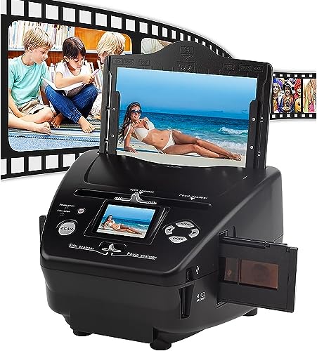 MAHWER Digital Photo Film Scanner, 16 MP Slide Negative Scanner with 8.1 Mega Pixels Sensor