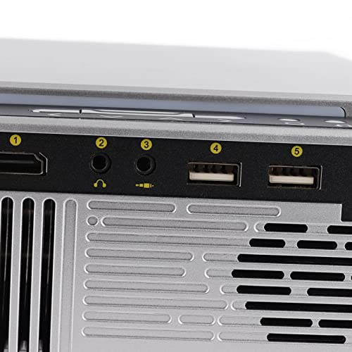 BEYSG Mini Projector, AC 100-240V, Angle Correction, Silver - Hotel Movie Projector