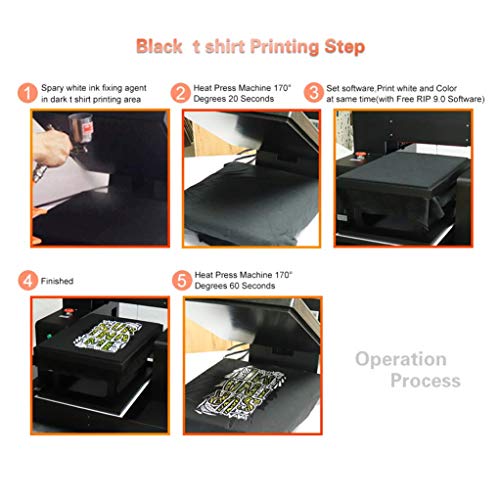 hrm Automatic A3 T-Shirt Printing Machine DTG Printer Tshirt Machine for T-Shirts/Sweatshirts/Hoodies/Pants/Jeans etc,A3 dtg + ink