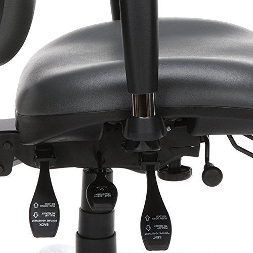 OFM 24/7 Vinyl Chair, Charcoal