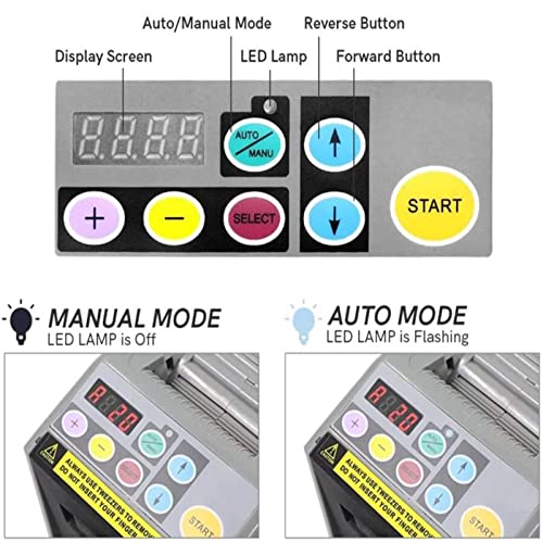 DDHVVOH Automatic Tape Dispenser,Electric Tape Cutting Machine with 999mm Maximum Cutting Length Tape Adhesive Cutter,Auto/Manual Mode,for Many Kinds Tape Cutting,110v