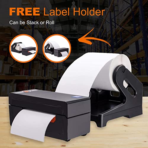 Bluetooth Ready Thermal Label Printer, Adjustable High Speed Direct USB Thermal Barcode, 4x6 Shipping Label Print Maker Writer Machine, Compatible with Ebay, Amazon, UPS, Shopify, FedEx, Etsy