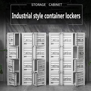 None Industrial Storage Cabinet with Door, Gray Metal Locker Cabinet (12 Doors)