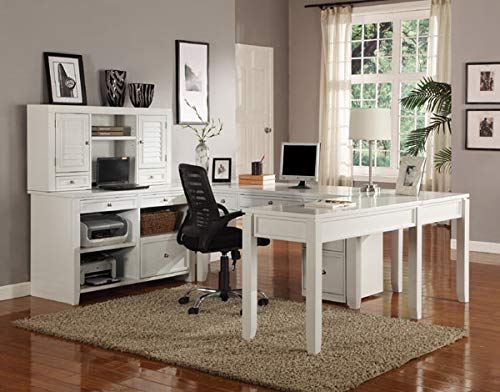Parker House Boca U-Shape Credenza Home Office Set - PAH-BOC-347C-347D-357D-370(2)-347H-375