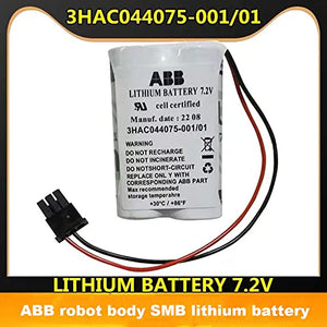 None XIAOXX (20-Pack) 3600mAh 3HAC044075-001/01 7.2V SMB Battery for ABB Robot CPU ABBTA521 ABB3HAC16831-1