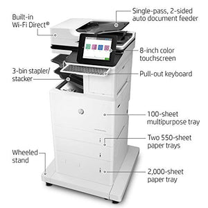 HP Laserjet Enterprise Flow MFP M633z Duplex Printer with One-Year, Next-Business Day, Onsite Warranty (J8J78A)