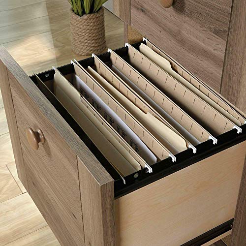 Thaweesuk Shop Salt Oak Finish Wooden Computer Desk Home Office Laptop Table CPU Student Storage Workstation Writing Furniture New Engineered Wood Laminate