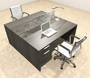 Two Person Modern Accoustic Divider Office Workstation Desk Set, OT-SUL-FPRG52