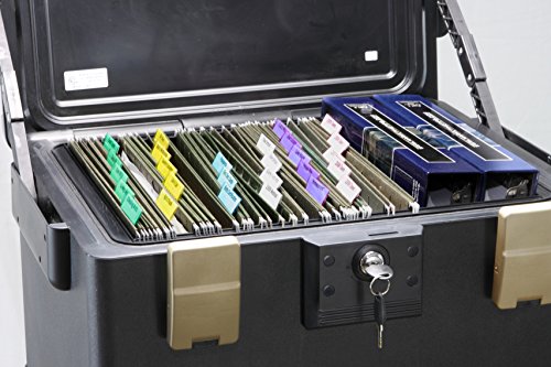 Honeywell Safes & Door Locks - 1 Hour Fire Safe Waterproof Filing Safe Box Chest fits Letter, A4, and Legal Files with Wheel Cart, Large, 1108W