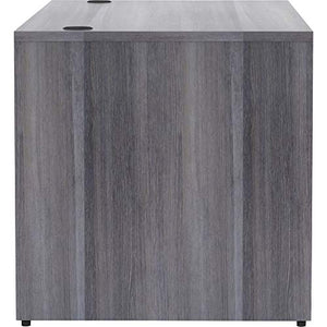 Lorell LLR69546 Weathered Charcoal Laminate Desk Shell