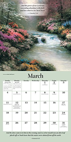 Thomas Kinkade Gardens of Grace 2018 Wall Calendar
