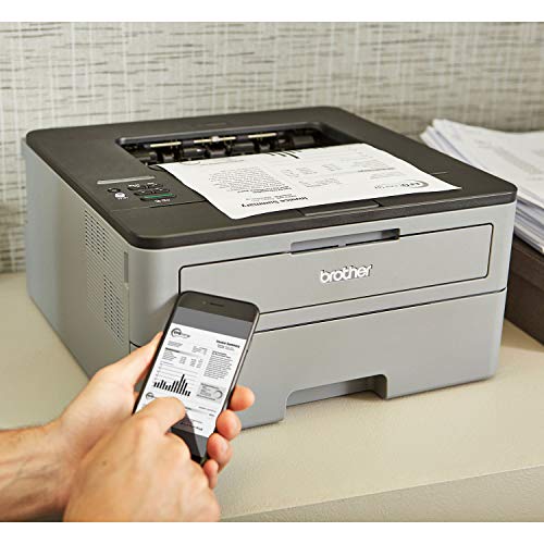 Brother Compact Monochrome Laser Printer, HL-L2350DW- Wireless Printing, Duplex Two-Sided Printing, Business Office Bundle, Amazon Dash Replenishment Ready, BROAGE 64GB USB PEN + 6Ft USB Printer Cable