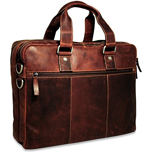 Jack Georges Voyager Large Double Gusset Top Zip - Brown