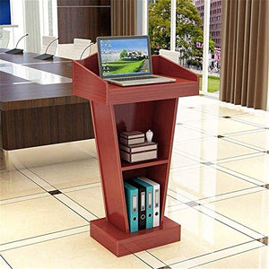 CAMBOS Solid Wood Lectern Podium Stand for Conference Room and Teacher's Desk