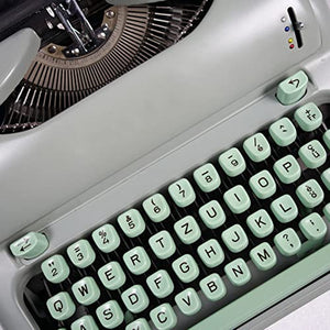 Amdsoc Rare Typewriter - Antique Mechanical Literature Art - Green