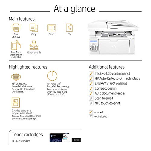 HP LaserJet Pro M130fn All-in-One Laser Printer