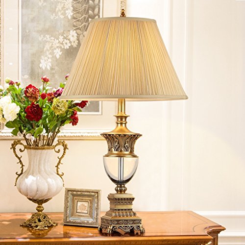 505 HZB European Crystal Lamp Room Study Bedroom Bedside Lamp