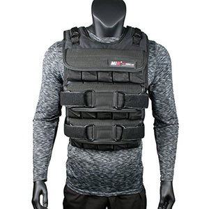 miR PRO Weighted Vest with Zipper Option 45lbs - 90lbs (60LBS, Standard)