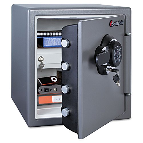 Sentry Safe SFW123GDC Electronic Fire Safe 1.23 ft3 16 3/8w x 19 3/8d x 17 7/8h Gunmetal Gray