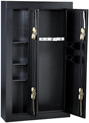 First Watch / Homak 8-Gun Double Door Security Cabinet, Black, HS30136028