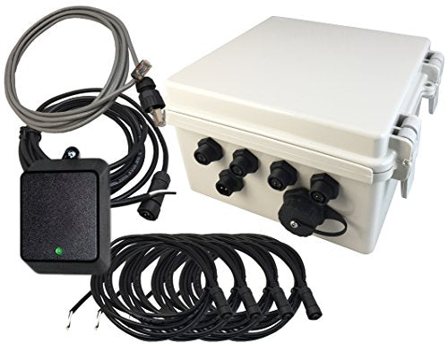 Linortek Netbell-4 TCP/IP Ethernet 4 Zone Bell Ringer Web-Based Bell Controller for Alarm Signal Bell/Horn/Buzzer and Other Timed Equipment POE
