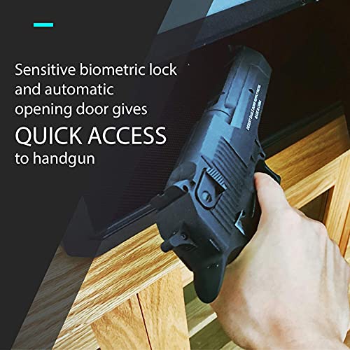 BOFON W-Series Security Box with Key, Safe Box,1.45 Cubic Fingerprint Password,Safety Boxes for Home,Pistol Safe