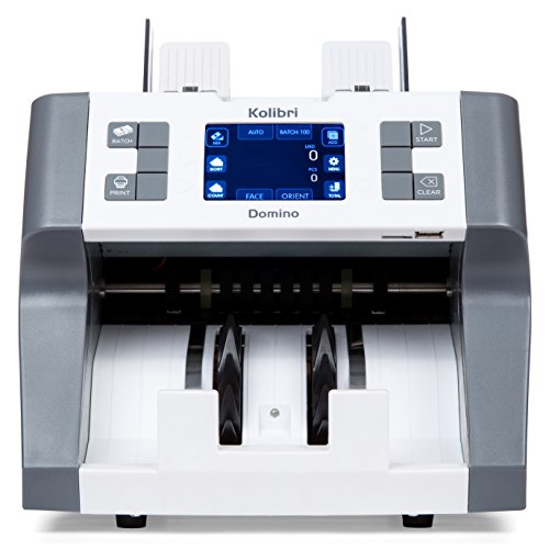 Kolibri Domino Bank Grade Mixed Denomination Money Counter Machine Cash Counter Bill Counter and Bill Reader with UV,MG,IR Counterfeit Detector