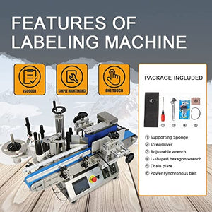 Generic Automatic Round Bottle Labeling Machine 110V 20-180mm Label Maker