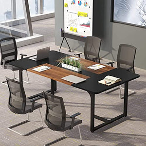 Generic 6ft Brown Industrial Modern Conference Table