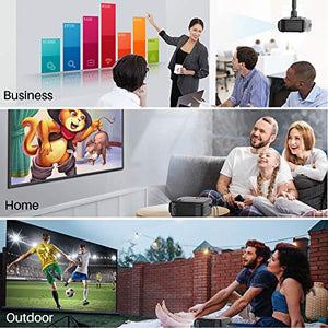 VANKYO Performance V620 Native 1080P Projector, with 6000 Lux 200" Display 50,000 Hours LED, Compatible with TV Stick, HDMI, X-Box, Laptop, iPhone Android for Home/Outdoor Entertainment