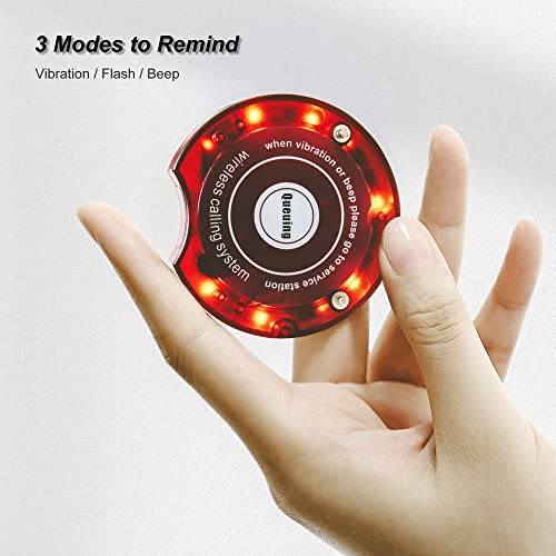 Bulipu Wireless Paging Queuing System with 30 Coaster Pagers for Restaurants