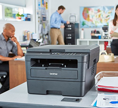 Brother Compact Monochrome Laser Printer, HLL2395DW, Flatbed Copy & Scan, Wireless Printing, NFC, Cloud-Based Printing & Scanning, Amazon Dash Replenishment Enabled