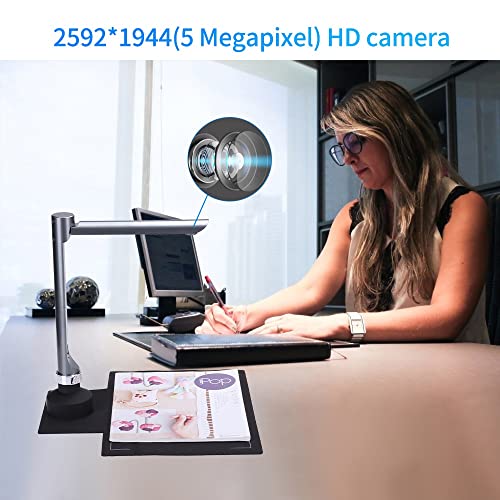 USB Document Camera Scanner A4 Capture Size with LED Light - Teaching Software for Learning