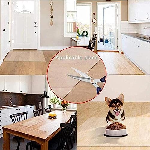 HOBBOY Hard-Floor Chair Mat PVC Office Floor Protector - Clear Vinyl Rug Cover, Thick 1mm