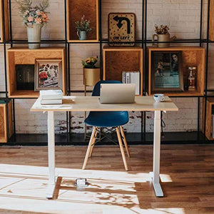 OIUT Electric Height Adjustable Home Office Standing Desk, Stand up Desk Workstation, Household Multipurpose Office Desk Rectangle Computer Table Sit Stand Table for Sitting Room Study Room