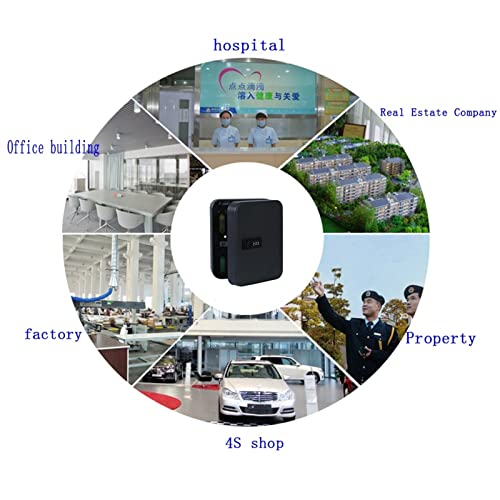 FSDGHSD Combination Lock Keys Cabinet Security Storage Box Organizer Holder Locked Key Box Wall Mount Steel 72 Slots